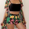 2024 Seasonal Split Print Three-Piece Swimsuit for Women: Sexy Resort Wear