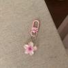 3Pcs Keychain Pendant Transparent Resin Flower Design Small Portable Decorative Pendant Bags Keys Wallets Cars Accessory