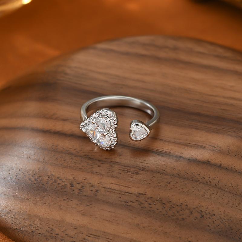 Nastavitelný dámský prsten Prsten lásky Módní Osobnost Jednoduchý Čistý Ins Styl Dívčí Letní Plážová Dovolená Šperky Prsten na prst Svatba Party Šperky