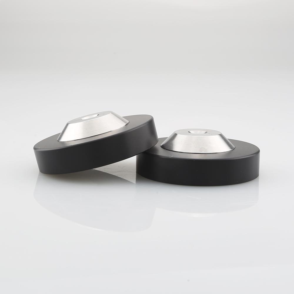 Hifi-Isolationsfüße Vibrationsdämpfer-Pads Aluminium-Spikesockel 39x13mm Resonanzdämpfer Fußpolster für Lautsprecher Verstärker Dac CD-Player Audiogeräte