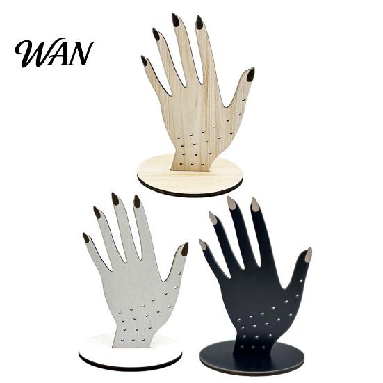 Hand-shaped Ring Stand Hand Shape Holder, 2D Wooden Jewelry Display for 3D Texture Rack Rings Necklace, Minimalist Dresser Decor, Decorative