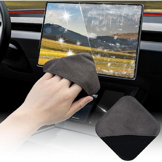 SuperKaKa Car Screen Cleaner- Vehicle Touchscreen Microfiber Cleaning Cloth, Touch Screens Clean Wipes Cars Interior Accessories Universal for Tesla