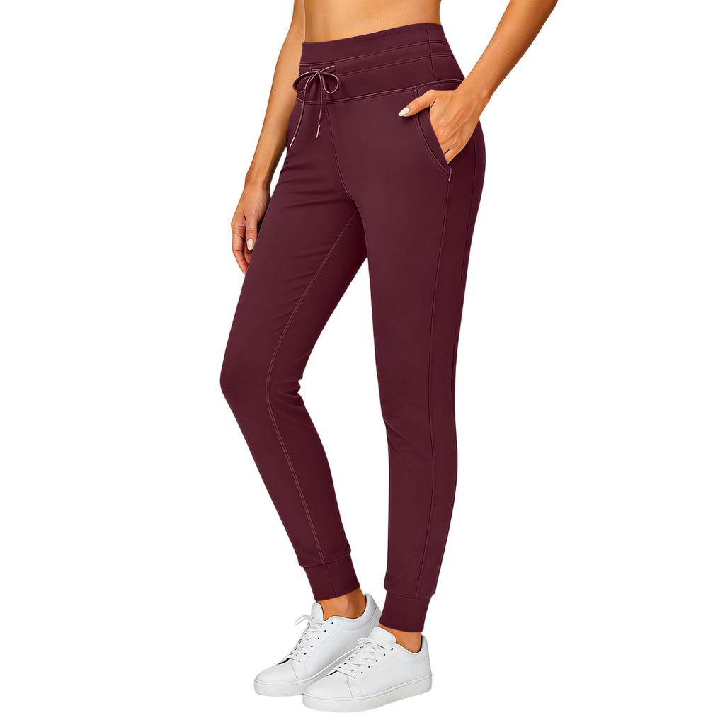 Women’s Jogger Sweatpants with Drawstring Waist and Side Pockets Athletic Fit Casual Lounge Pants for Daily Wear