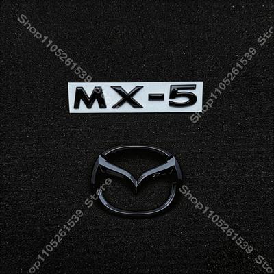 For MAZDA MX5ND 2015-2016 2017 2024 2025 2026 Front Grille Trunk Steering Wheel Emblem Decorate Sticker MX5 Logo Accessories Yty54