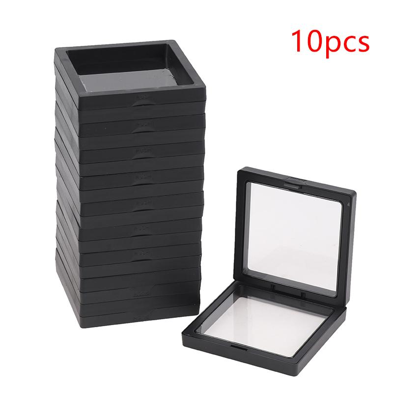 

10/20/30 шт. Дисплейная коробка 3D плавающая рамка подставка для демонстрации ювелирных изделий теневая подарочная коробка держатель для кольца и кулона витрина для ювелирных изделий