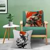 Japanese Red Koi Fish Pillow Cover Sofa Cushion Cover Home Room Decoration Children Gift