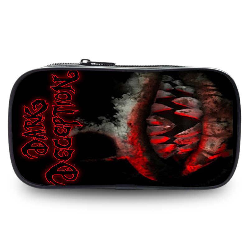 Spacious Dark Deception Pencil Case For Students In Durable Oxford Fabric