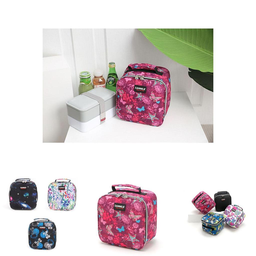 Timeless Design Insulated Lunch Box Tote Bag Ideal For Kids Travel And Picnics