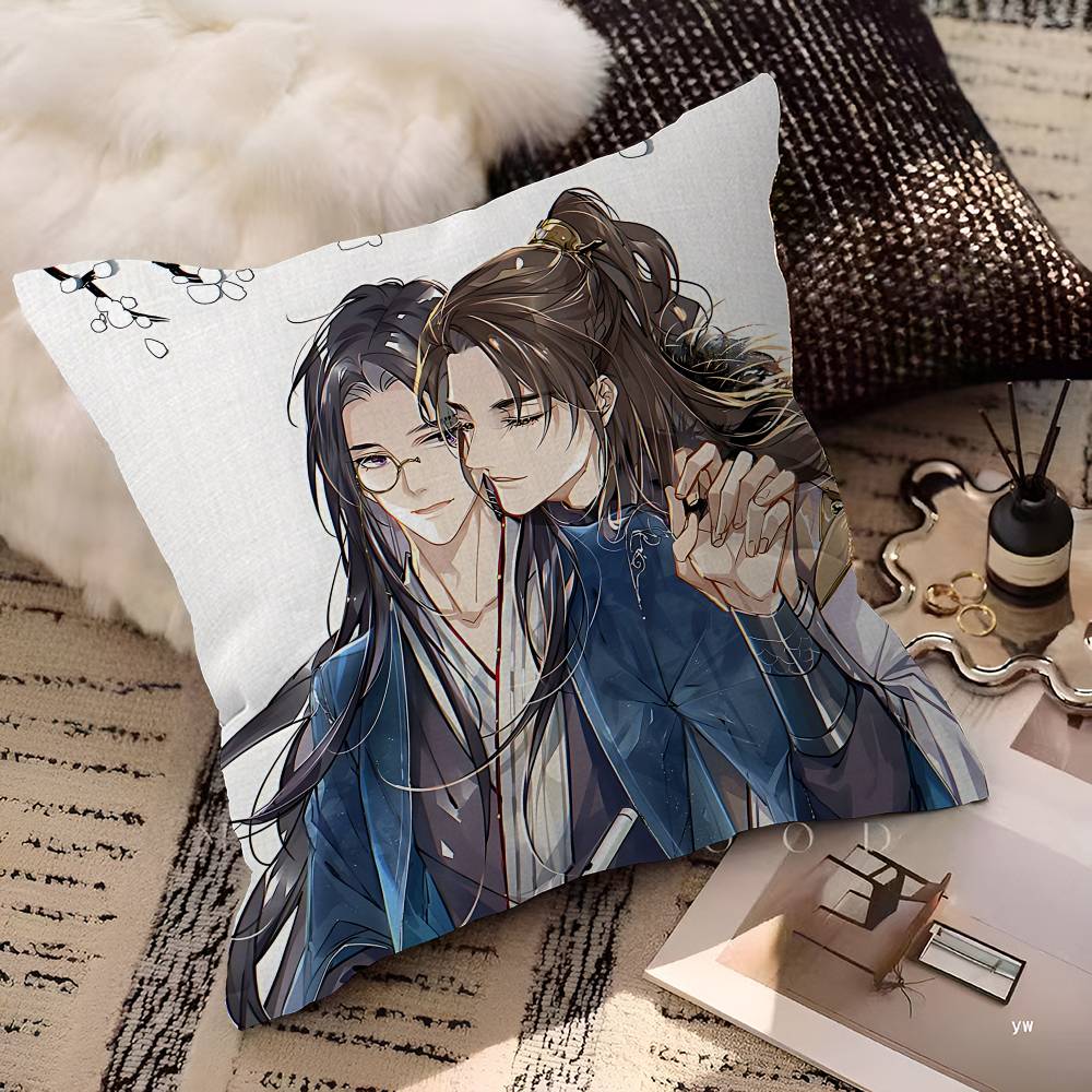 Priest Anime Sha Po Lang Maple Design Cushion Cover Happy Autumn Harvest Decor Holiday Decorati Pillow Cover