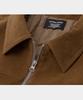Lettercomo Western Chest Suede Blouson Jacket Dark Camel