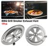 1Pcs Adjustable Vent Hole BBQ Grill Exhaust Vent Silver Air Control Valve  for Oven Test Chamber