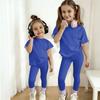 Boys And Girls Set Kids Casual Short Sleeve Top And Long Pants Set