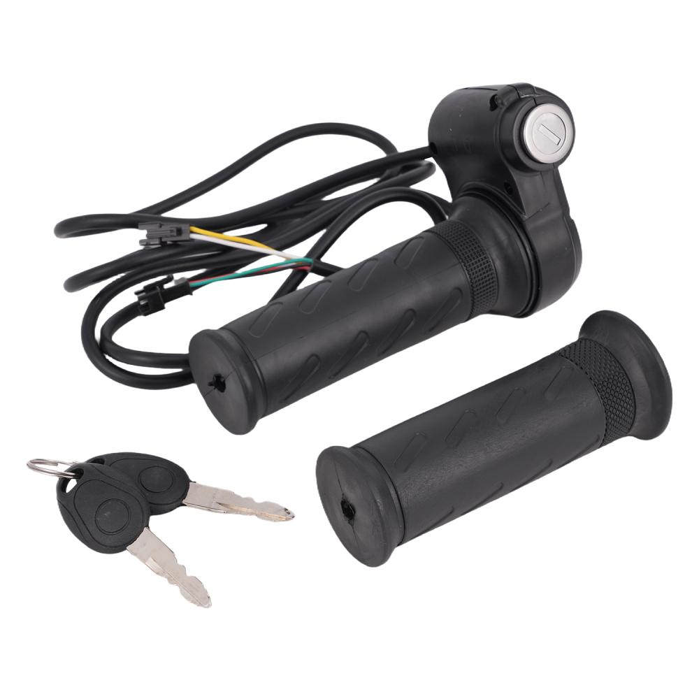 Ebike Full Twist Throttle Grip with 2 Keys For Ridestar Q20  E-Bike Electric Bike чёрный