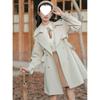 2025 Autumn Women's Petite French Trench Coat - British Style, Korean Version, Loose Fit