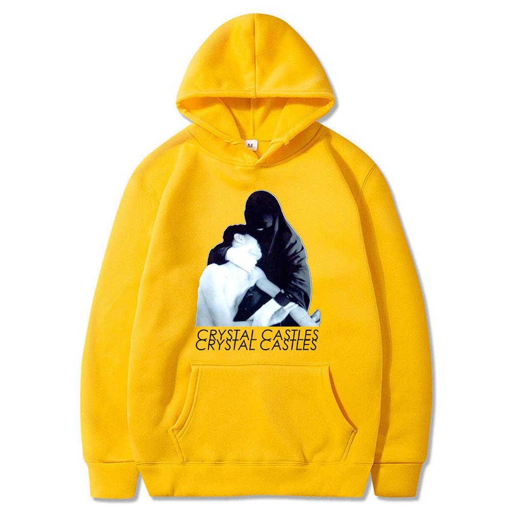 2023 Crystal Castles Printed Hoodies Hip Hop Sweatshirts Long Sleeve Pullover Loose Casual Streetwear for Unisex and Women Hoodie