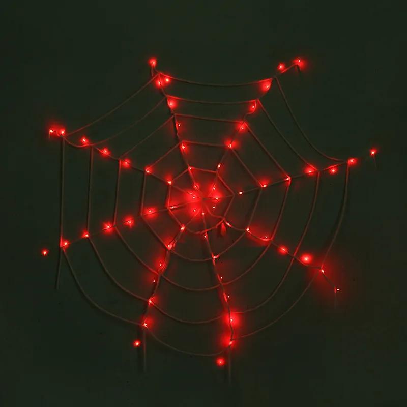 3.6m Giant Halloween Decorations Spider Web Lights for Indoor Outdoor Halloween Decoration Party Garden Yard Haunted House Décor