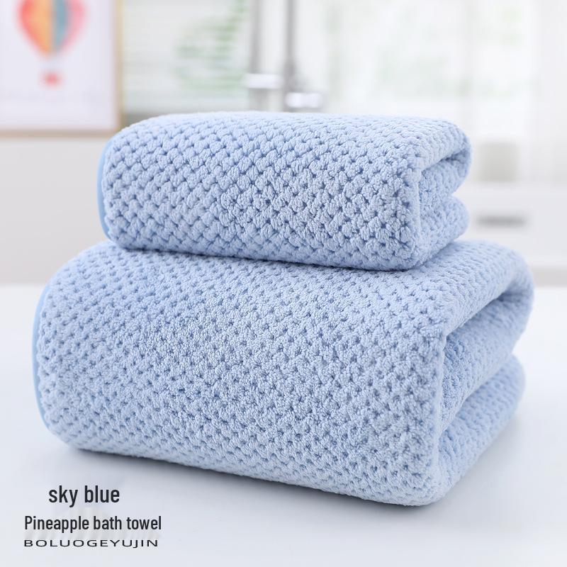 Damen Ananas Korallenfleece Badetuch - Saugfähig, Schnelltrocknend, Reine Baumwolle für Sommer Zuhause oder Strandgebrauch