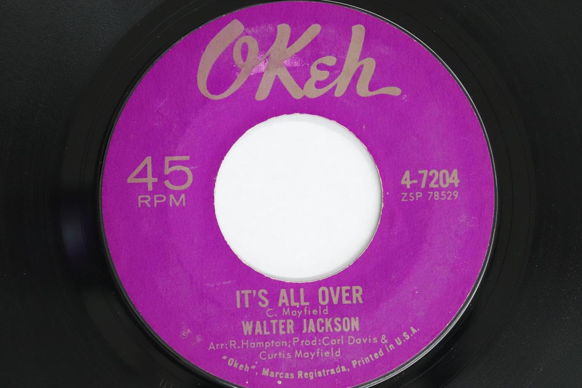 

7inch Record WALTER JACKSON - It s All Over / Lee Cross 47204 OKEH 1964 US Soul/Funk Used