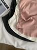 Women's Korean Style Long-Sleeve Ruched Waist Top - Round Neck, Autumn Base Layer Shirt