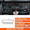 For BMW 5 Series M5 E39 1998-2003 Real Carbon Fiber Sticker Radio AC CD Shift Door Lift Panel Car Accessories Ide Decorative