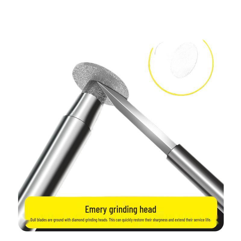 High-Speed Electric Sword-Shaped Wood Carving Knife - White Steel Tool for Woodworking and Dental Engraving.