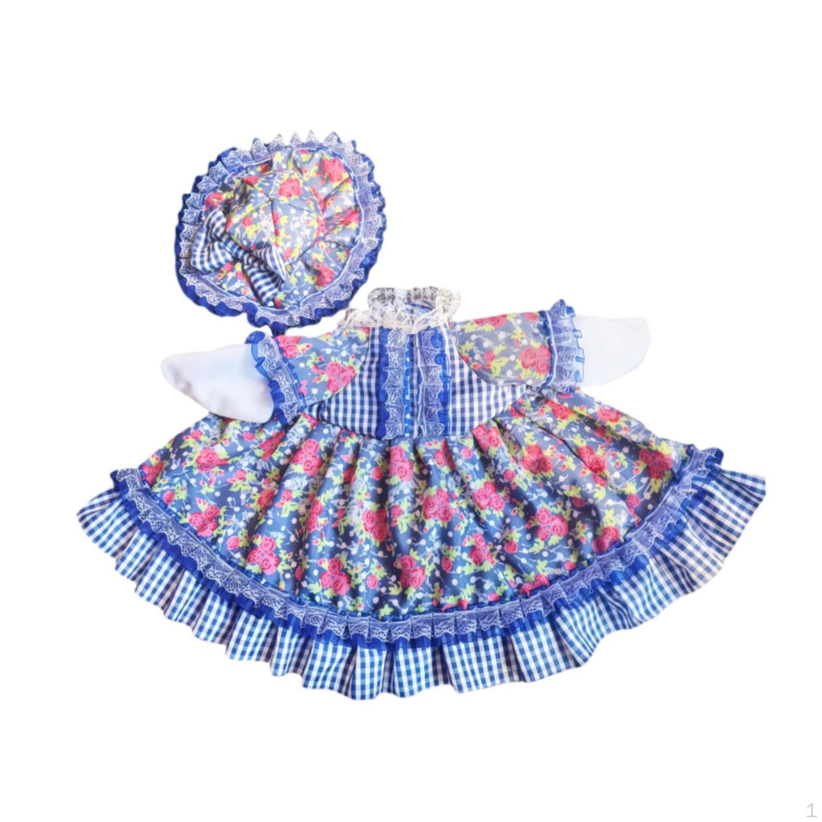 

Porch Goose Outfit Dress Clothes with Hat Soft Festivals Rose Flower Lolita Skirt for