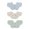 Konny Bib Set Baby Bib Rolling Bib Absorbent and Simple for Girls and Boys Baby Coordination Baby Shower Gift Stylish Present Set [Konny] 3-Piece 360°