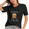 T-shirt unisex in Cotone Exercise Extra Fries, Stampa in Cotone Premium, Resistente, Moda Casual. Pensavo Dicessi Patatine Extra Maglietta Grafica, Design Hamburger,