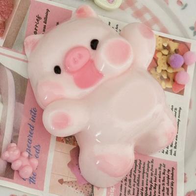 2 Roztomilá prasátko Hračka Vysoká hodnota Prasátko Mačkací Kawaii Zábava Měkký a Poddajný Silikonový Pocit Potravinářský Mačkací Decompresní Hračka