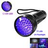 D2 51LED 100Led UV Led Flashlight Torch Black Light UV Lamp UV Black Light Pet Urine Light Detector for Dog/Cat Urine Dry Stains