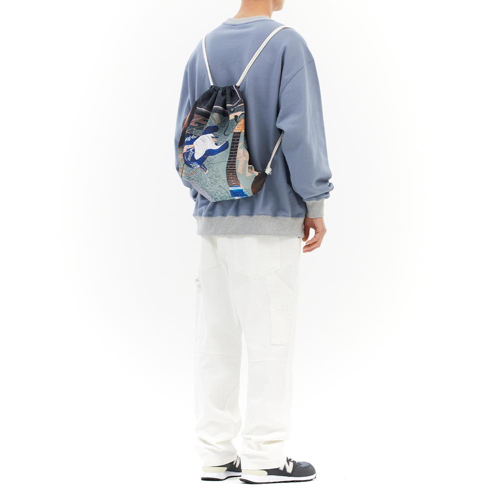 Maha Grid Laundry Sweatshirt Blue(Mg2Dsmm444A)