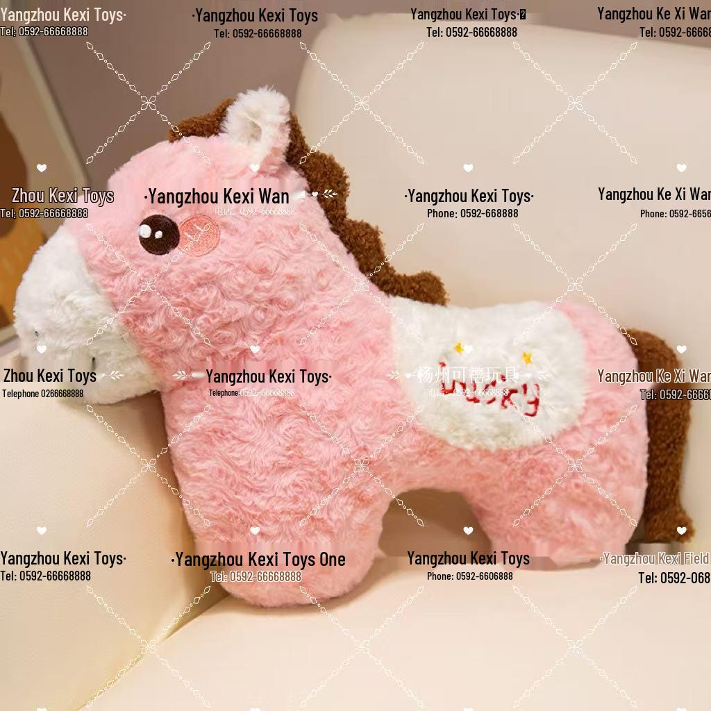 Chinese New Year Horse Plush Toy -  Ma Shang You Qian  Alien-Shaped Cushion and Figurine Gift 40-60cm (In Stock)