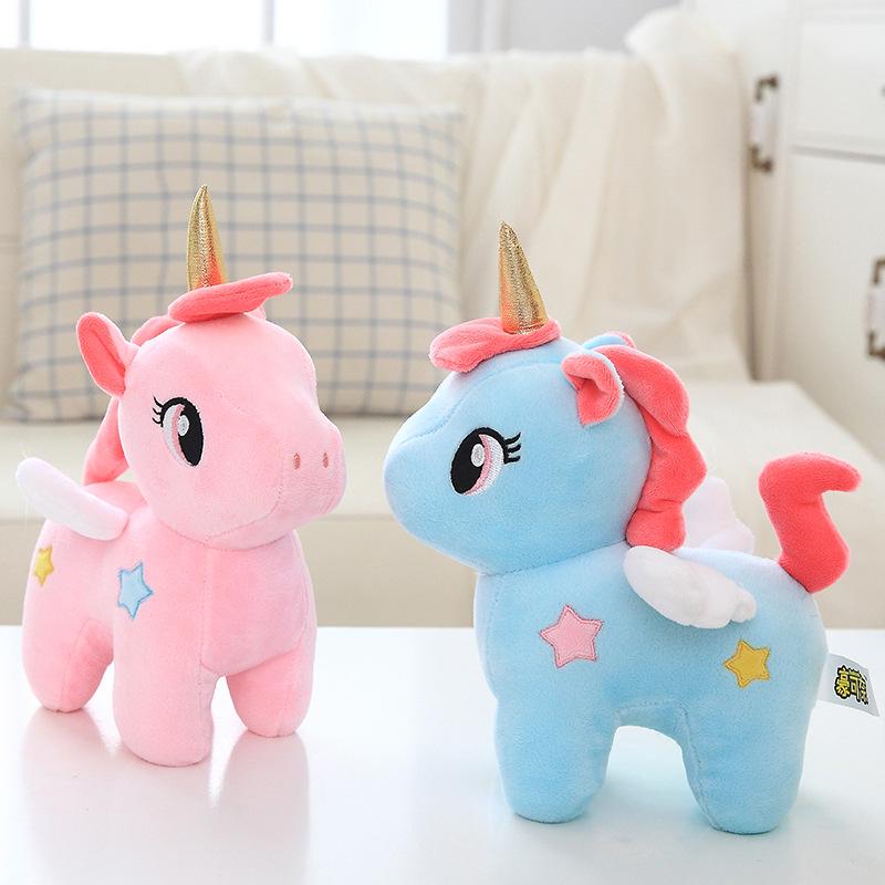Plush Toy Soft Unicorn Doll Appease Sleeping Pillow Kids Room Decor Toy for Children Pupil Christmas Halloween Present