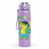 1PC See You Later Surfing Crocodile 750ml Color Plastic Sports Water Bottle Leakproof Flip Straw Lid Suitable for Sports Office Home Use