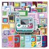 50pcs Cartoon Game Console Graffiti Stickers for Water Bottles, Phone Cases, and Suitcases