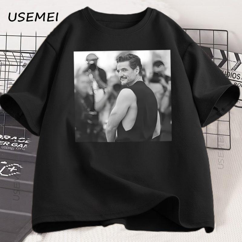 Pedro Pascal Daddy Tshirt Unisex Unisex Vintage 90s Graphic Tee Cotton Short Sleeve Round Neck Streetwear Unisex Clothes Y2k Tops