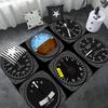 Kampfflugzeug Steuerung Cockpit Kabine Bodenmatte Fußmatte Rutschfest Waschküche Matte Wäsche Dekor Balkon Kind Wohnzimmer