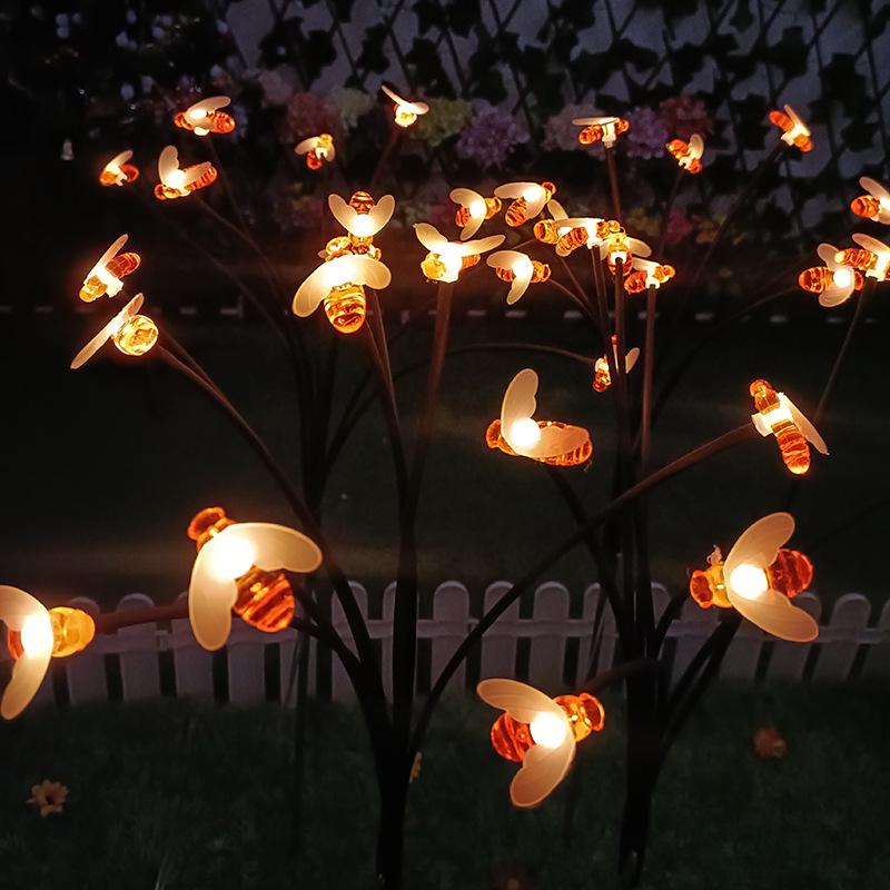 New Outdoor Waterproof Solar Wind-Driven Firefly & Butterfly Courtyard Lawn Light