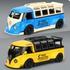 1/32 Scale T1 Minibus Samba JDP Modified Toy Car for Children Diecast Miniature Model Sound & Light Collection Gift Boys