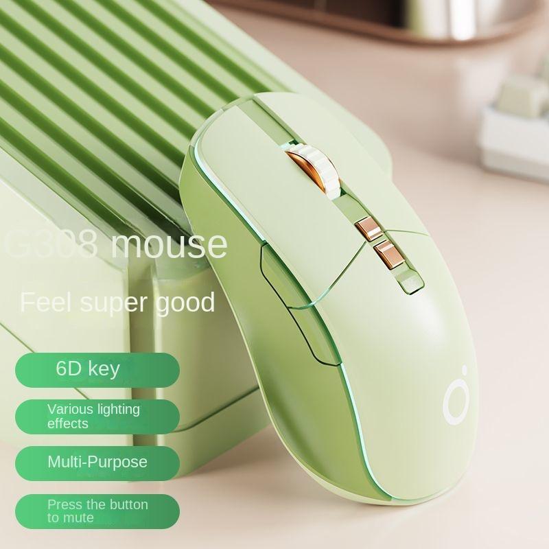 

Трехрежимная беспроводная мышь Forerunner Matcha с зарядкой для ноутбука, настольного компьютера, офисной игры, без звука, Bluetooth Fresh Matcha