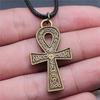 Kreuz Ankh Antikes Ägyptisches Amulett Anhänger Antike Bronze Metall Brautkragen Halskette Bestseller