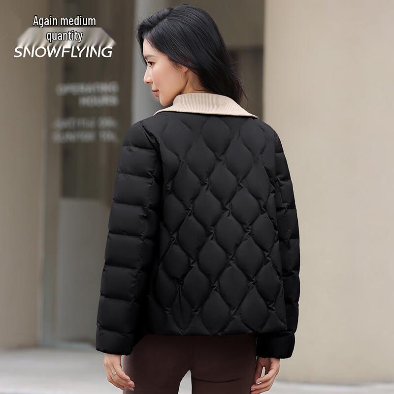 SNOWFLYING 2025 Women's Collarless Quilted Lightweight Down Jacket