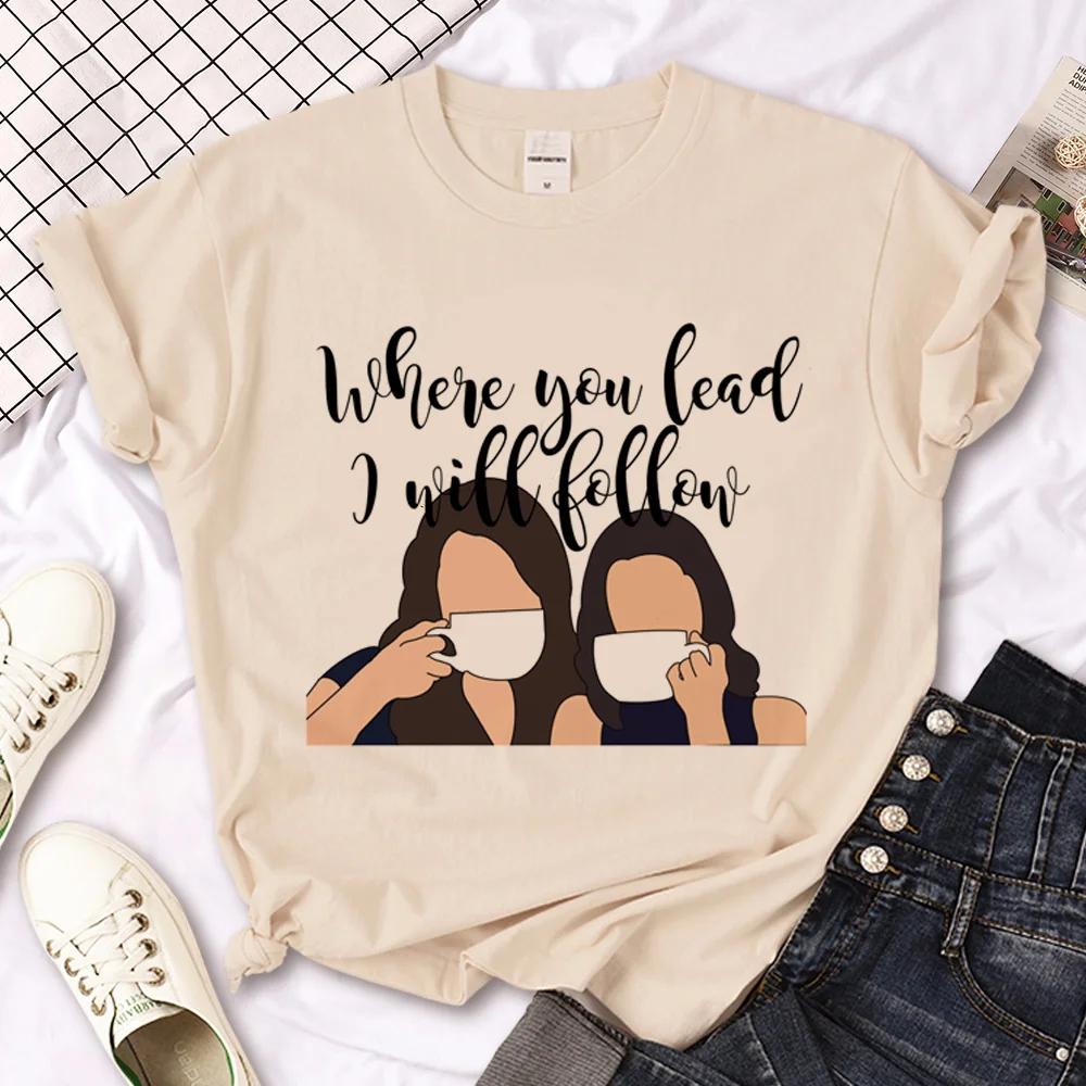 Gilmore Girls T-shirts Women Manga Graphic Harajuku Tee Girl Japanese Clothes Summer T-Shirts Fashion Short Sleeve Tops