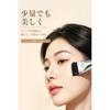 Foundation brush makeup 2-piece set spatula type flat ultra-thin high-density compatible liquid even uniform application base makeup.