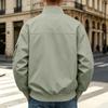 Men's Flight Jacket Loose Fit Casual Baseball Collar Coat for Fall Winter