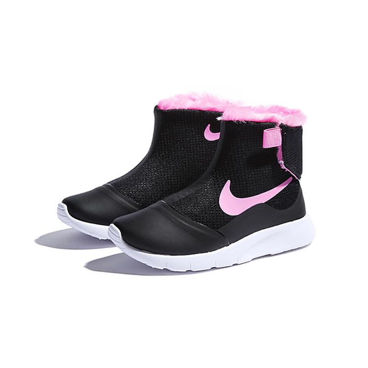 Nike Tanjun High Abrasion Resistant Thermal Low Shaft Kids' Boots Black Pink Children Aged 3 7 Years Old 922871-009