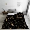 1 Stück Schwarze Decke Adernmarmor Gedruckt Luxuriöse Bequeme Flanelldecke für Zuhause Wohnzimmer Schlafzimmer Dekoration Geburtstagsgeschenk
