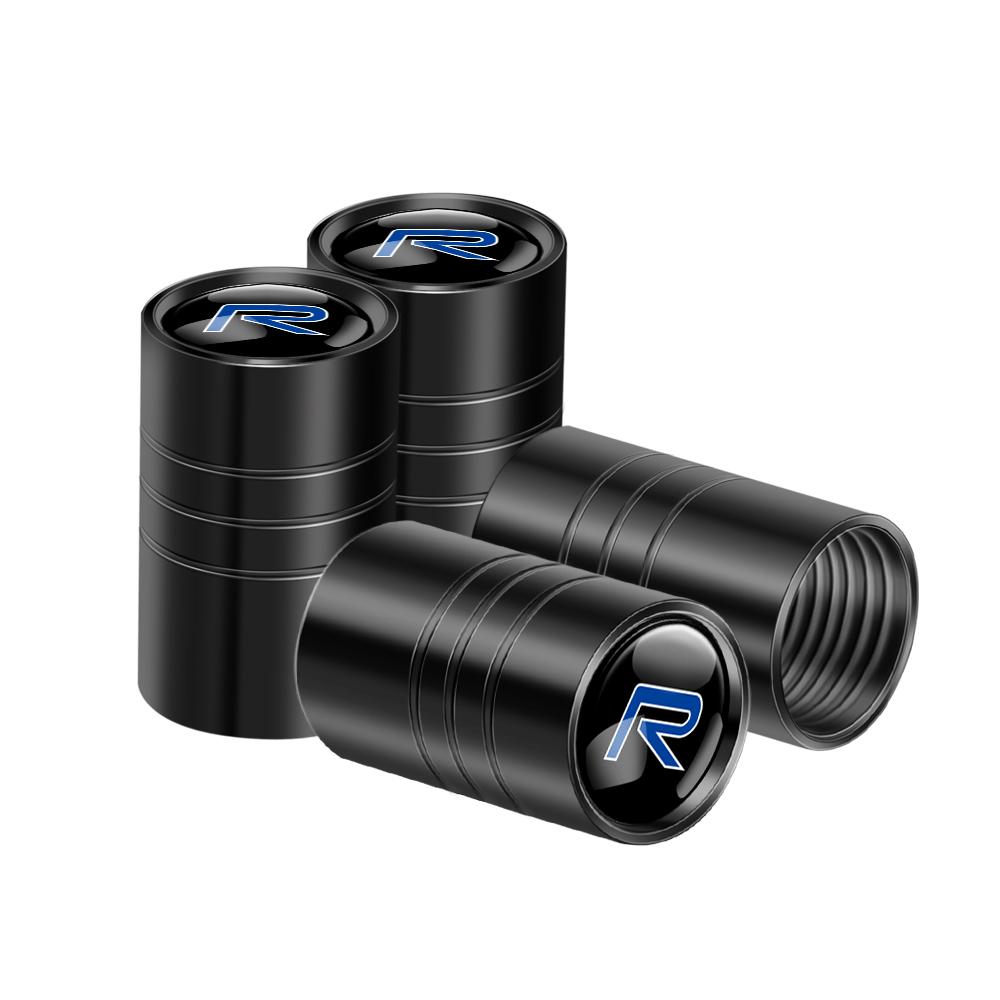 4pcs Metal Wheel Tire Valve Air Stem Cap Covers For Volvo R design xc60 v60 s60 v40 v50 s40 s80 c30 xc40 xc70