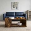 Coffee Table Smoked Oak 90 X 50 X 33 Cm Engineered Wood