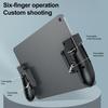 DYS 1 Pair Gaming Handle for Tablet, 6 Finger Game Joystick Trigger Handle, Anti-Slip Gamepad Controller Accessory